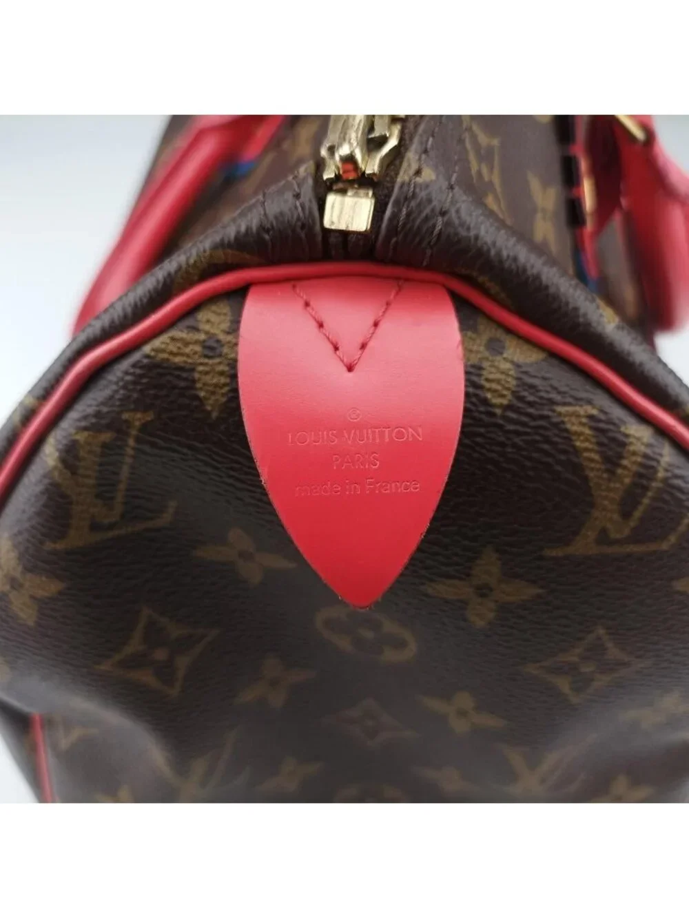 Louis Vuitton Speedy 30 Monogram Brown Flamingo Totem Handbag